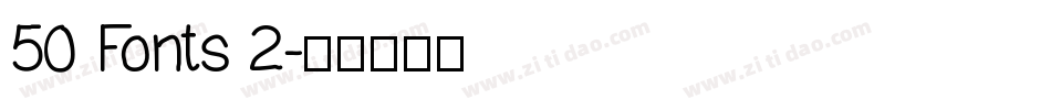 50 Fonts 2字体转换